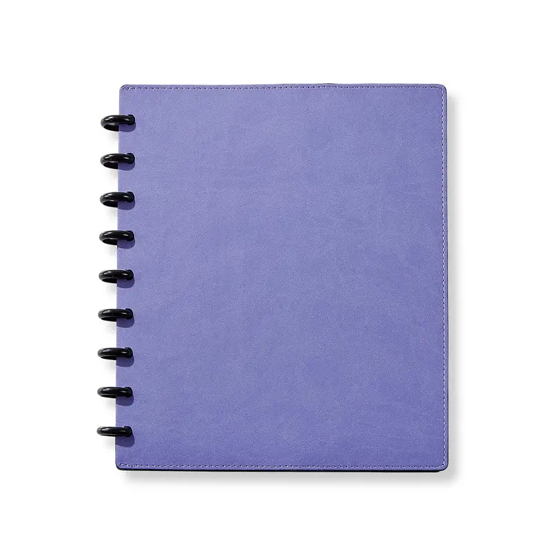 Circa Smooth Sliver Discbound Notebook With Pockets 13