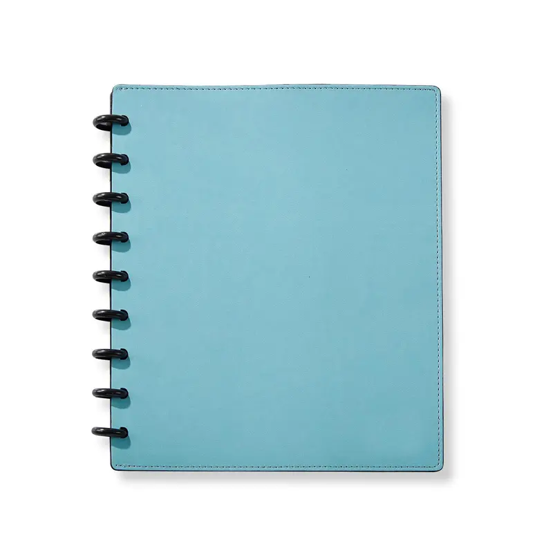 Circa Smooth Sliver Discbound Notebook With Pockets 17