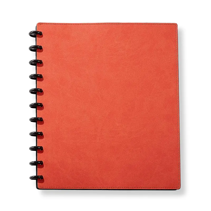 Circa Smooth Sliver Discbound Notebook With Pockets 17