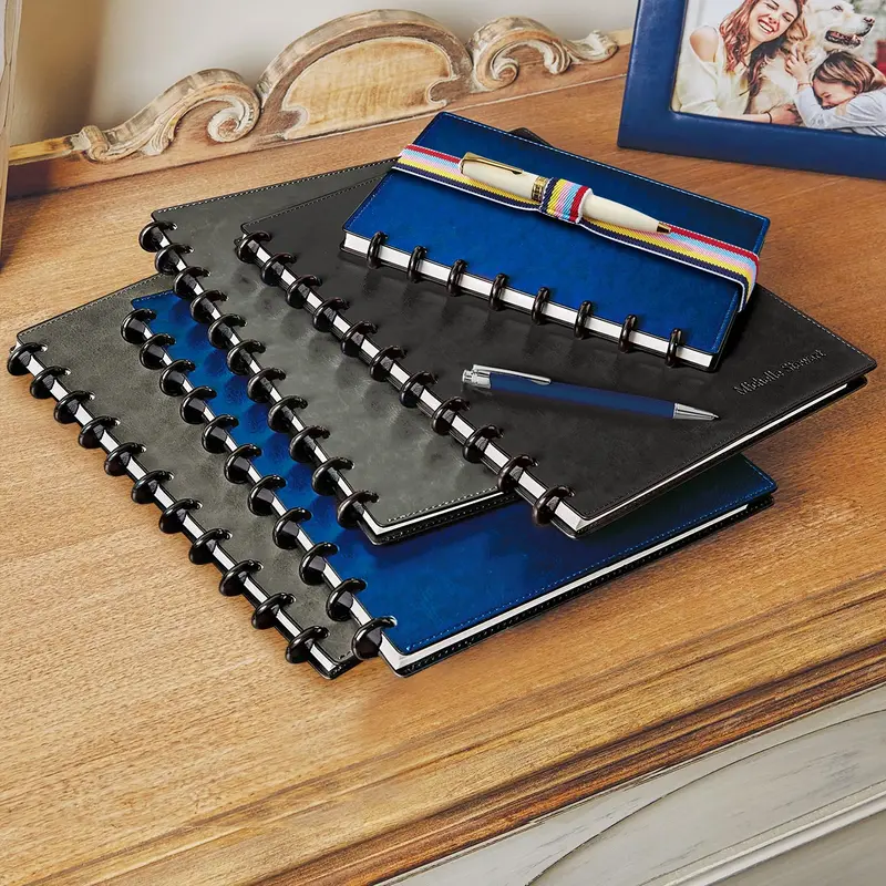 Circa Smooth Sliver Discbound Notebook With Pockets 7