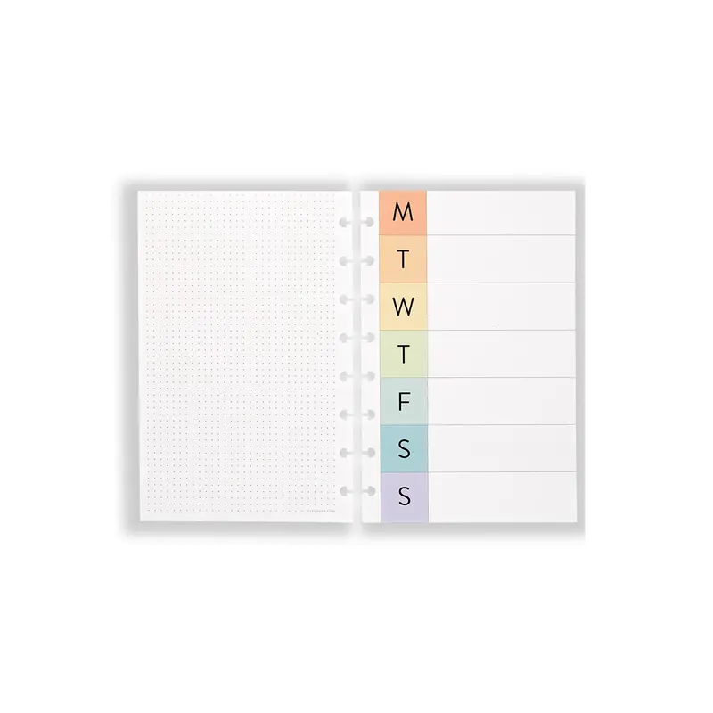 Circa Vibrant Weekly Calendar Discbound Refill (100 Sheets) 1