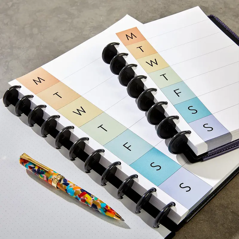 Circa Vibrant Weekly Calendar Discbound Refill (100 Sheets) 2