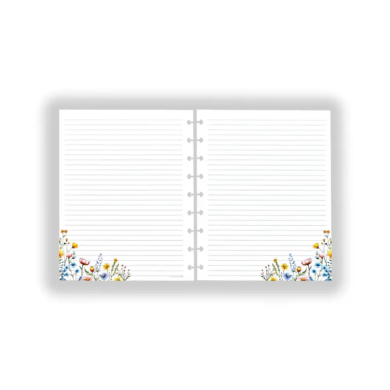 Circa Wildflowers Ruled Discbound Refill (50 Sheets) 1