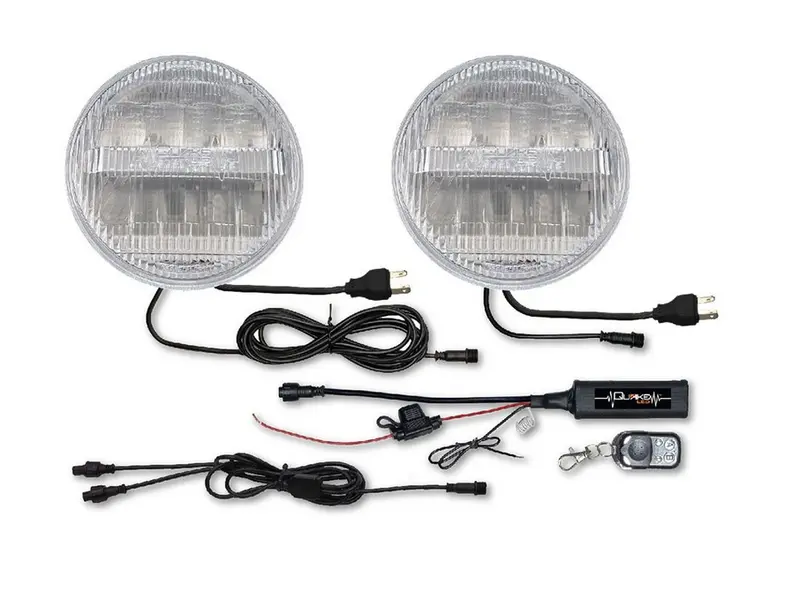 Classic Tech Series 5.75” Replacement Led Headlight With Rgb Accent - Pair 2