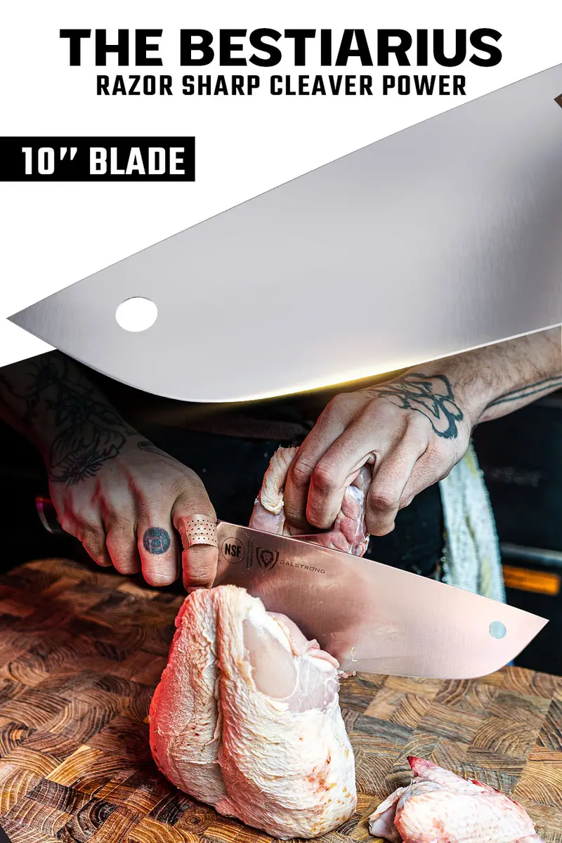 Cleaver Knife 10" | The Bestiarius | Gladiator Series Elite | Nsf Certified | Dalstrong © 2