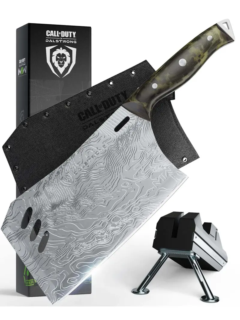 Cleaver Knife With Stand | Obliterator | Call Of Duty © Edition | Exclusive Collector Set | Dalstrong © 1