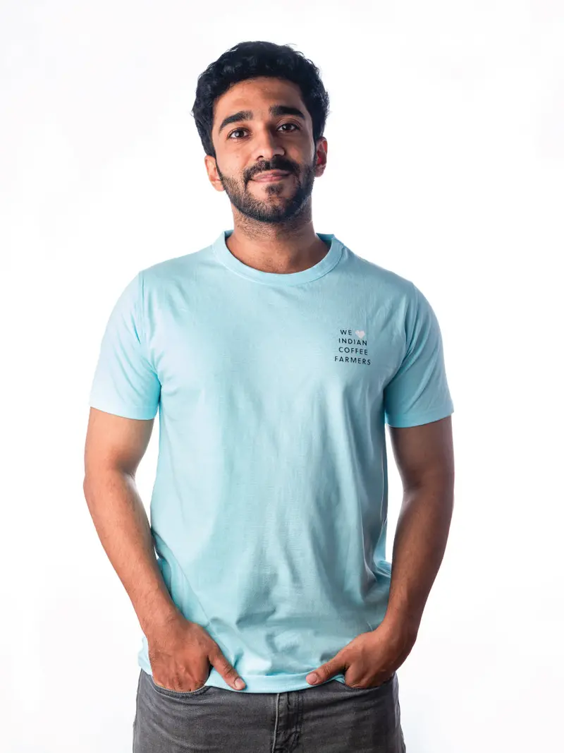 Coffee T-Shirt Blue (Mokapot) 1