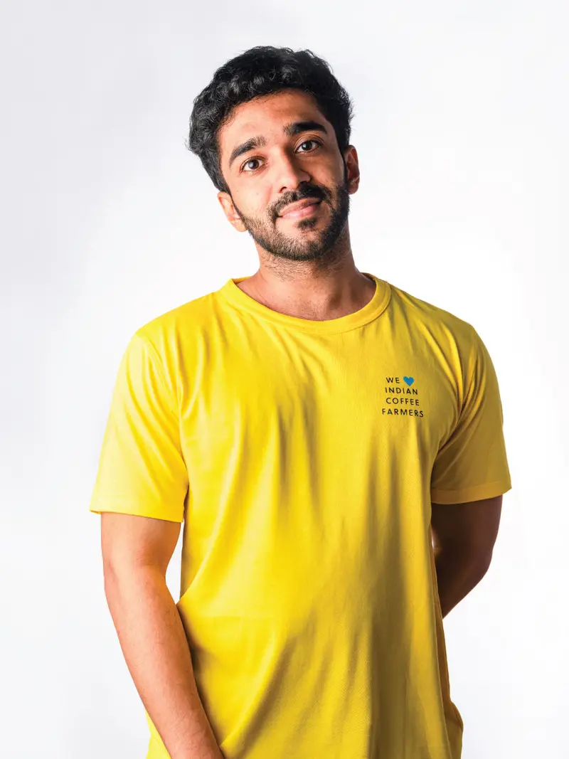 Coffee T-Shirt Yellow (Pour Over) 1