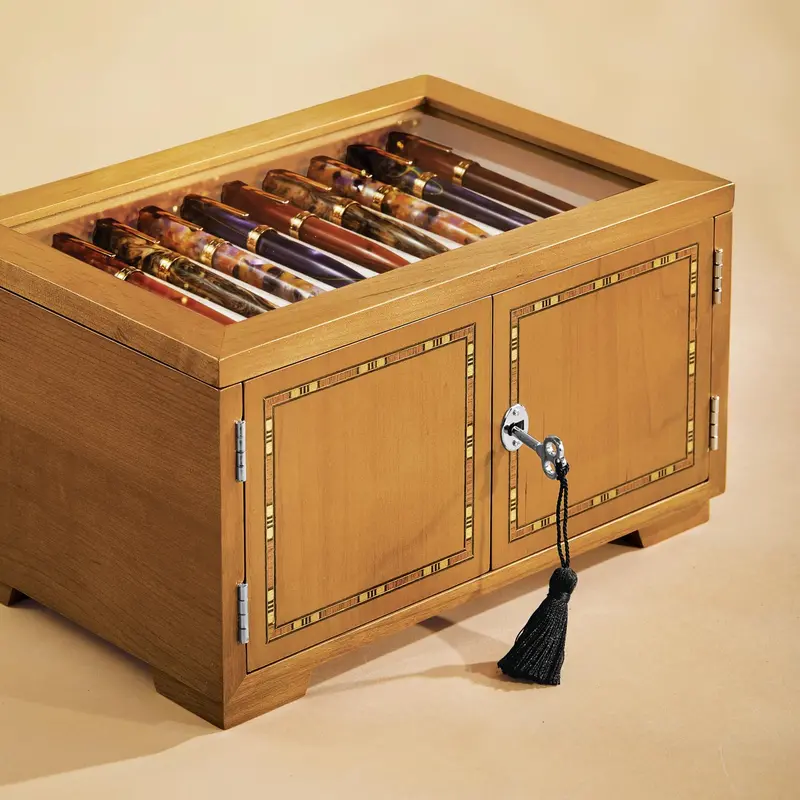 Collector's Lock & Key Inlay Pen Case 1
