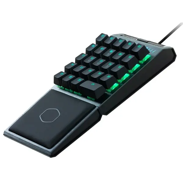 Cooler Master Cp-01 24 Gateronmx Red Switch Usb Rgb Controlpad With Fully Programmable Dedicated Macro Keys And Wrist Rest And On-The-Fly Lighting Control - Gunmetal Black Colour 1