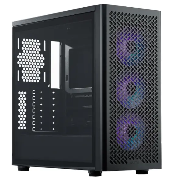 Cooler Master Elite 502 Atx Entry-Level Mid-Tower Atx Case Supports Back-Connected Motherboard, Up To 420Mm Radiator, 410Mm Gpus And Pre-Installed 3X 120Mm A-Rgb Fans – Black Colour 1