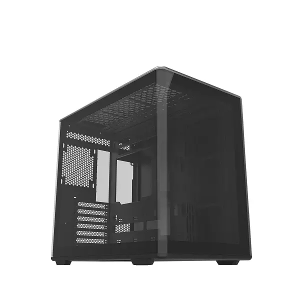 Cooler Master Elite 600 Clean And Functional Atx Mid-Tower Case Featuring Tempered Glass Side Panel, Full-Size 425Mm Gpu And Dual 360Mm Radiator Support – Black Colour 1