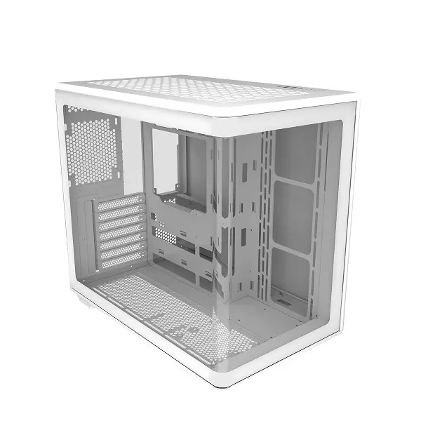 Cooler Master Elite 600 Clean And Functional Atx Mid-Tower Case Featuring Tempered Glass Side Panel, Full-Size 425Mm Gpu And Dual 360Mm Radiator Support – White Colour 1