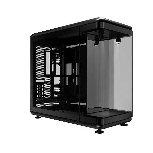 Cooler Master Masterframe 360° Diy Liquid Cooling Atx Case With 360° Panoramic Display, Front Display Stage Enhanced By Front-Facing Argb Lighting And Support Up To 12X 120 Mm Fans (Six Top, Six Bottom) – Black Colour 1