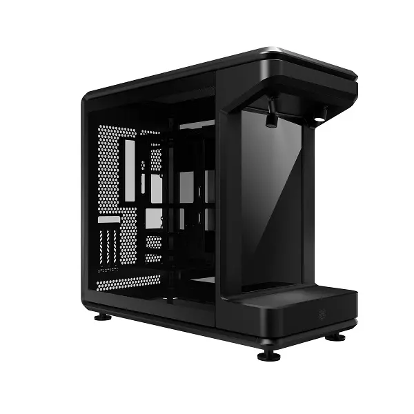 Cooler Master Masterframe 360 Stage Lcd Atx Case Integrated Front-Facing Lcd Screen, Tempered Glass Side Panel And Supports Up To 12X Fans And 360Mm Radiator – Black Colour 1