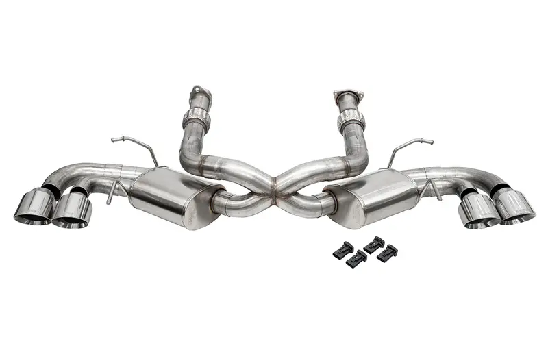 Corsa Performance 3" Cat-Back 4.5" Pro-Series Tips | 2020-2025 Corvette C8 (W/ Factory Npp) 1