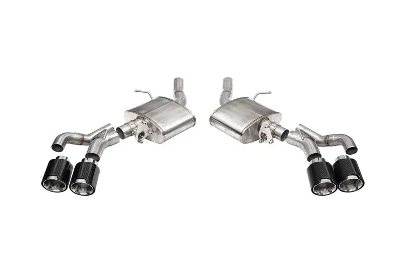 Corsa Performance Sport Valved / 3" Axle-Back 4.5" Carbon Fiber Twin Tips | 2020+ Cadillac Ct5 V | Ct5 V Blackwing 1