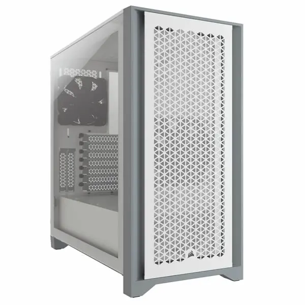 Corsair Cc-9011201-Ww 4000D Airflow Tempered Glass Mid Tower Gaming Case - White 1