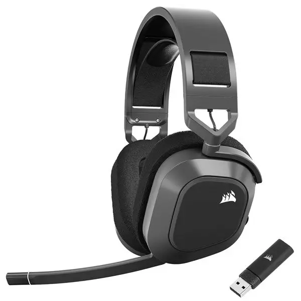Corsair Hs80 Max Rgb Wireless Premium Gaming Headset - Steel Grey 1