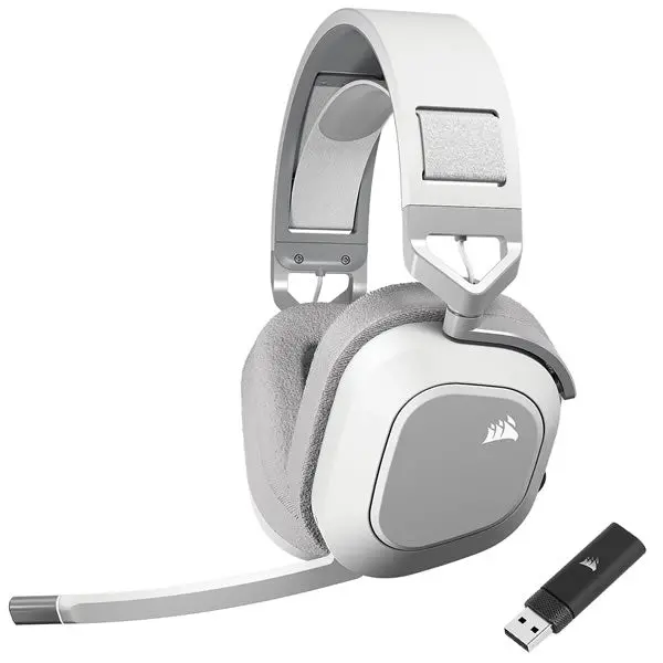 Corsair Hs80 Max Rgb Wireless Premium Gaming Headset - White 1