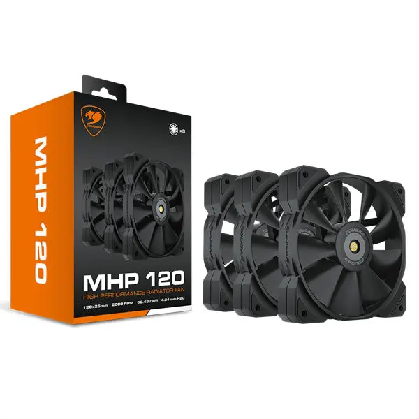 Cougar | Vortex Mhp120 | High Performance Radiator Fan - 3 Pack 1