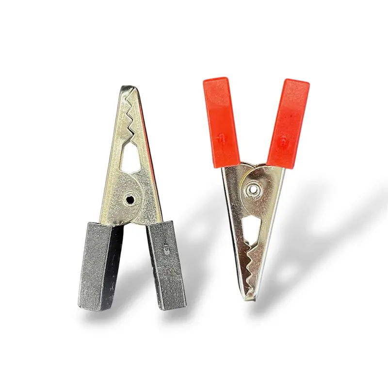 Crocodile Clip Connector Pair Of Red And Black | Alligator Clip Pair For Testing & Diy Projects 1