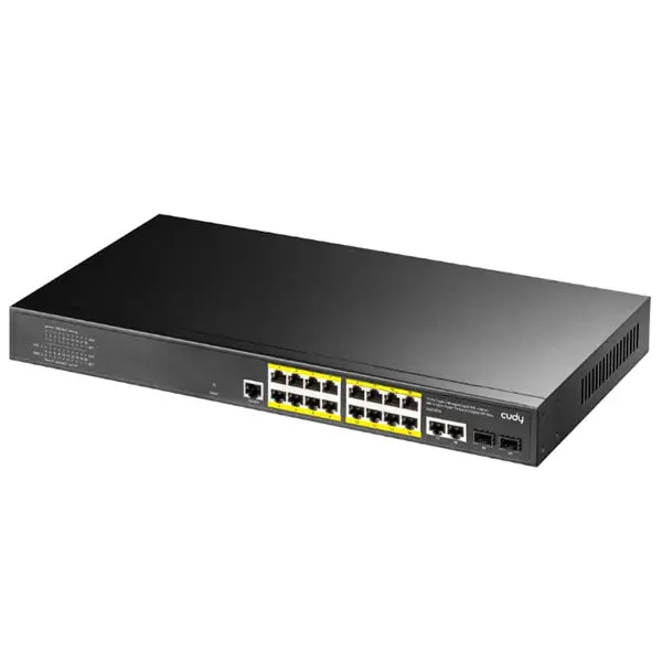 Cudy 16 Port Layer 2 Managed Gigabit Poe Switch 1