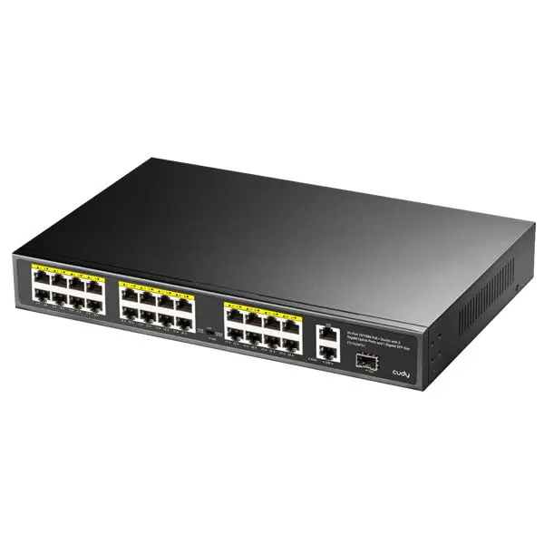 Cudy 24-Port Unmanaged Poe Switch – Rack Mount 1