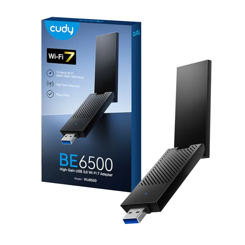Cudy Be6500 Tir-Band Wi-Fi7 Usb 3.0 Adapter 1