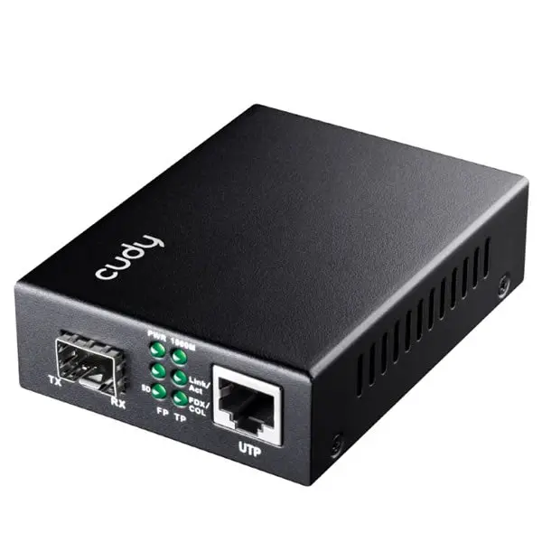 Cudy Fibre To Gigabit Ethernet Media Converter 1