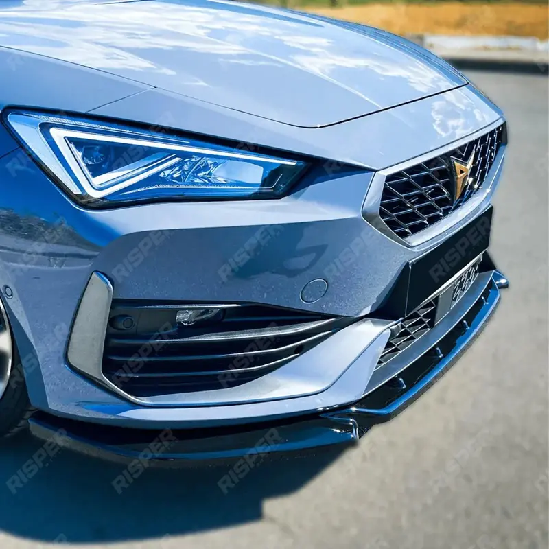 Cupra Leon 2020-2024 Front Splitter In Gloss Black 1