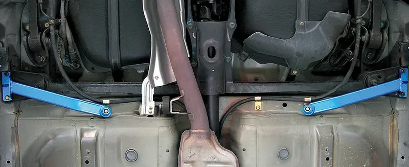 Cusco Power Brace Floor, Rear 2001-2007 Subaru Impreza Wrx Wagon / 2004-2007 Impreza Wrx Sti Sedan / 2002-2007 Subaru Impreza Wrx Sedan / 2003-2009 Subaru Forester / 1993-2001 Impreza 1