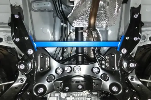 Cusco Power Brace Front Cross Member (Rear) Steel Oval Shaft - 2019-2022 Toyota Rav4 2Wd/Awd 2