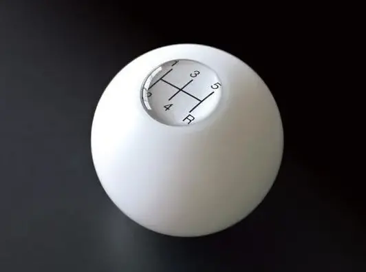 Cusco Sports Shift Knob White Duracon 1990-2005 Mazda Miata / 2008-2016 Mitsubishi Lancer Evolution / Universal M10 X 1.25Mm For Nissan, Mitsubishi, Mazda 1
