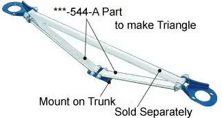 Cusco Strut Bar Type Os-T Rear Strut Bar 1989-1994 Nissan 240Sx / Silvia (S13) 2
