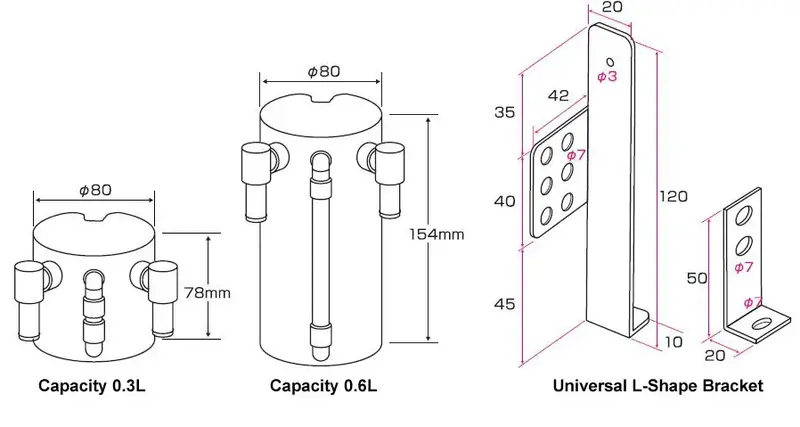 Cusco Universal Oil Catch Tank (Vertical Mount) 2