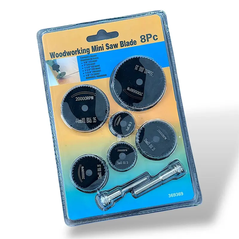 Cutter Set For 12V 775 & 555 Dc Motor (8Pcs) | Mini Drill Cutting Tool Set For Diy Projects & Rotary Tools 1