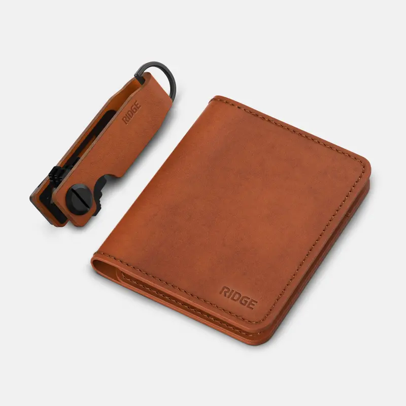Daily Driver Kit - Bifold - Tobacco Brown Leather 1