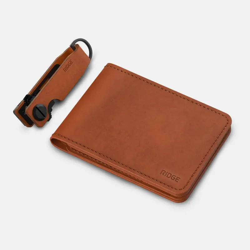 Daily Driver Kit - Billfold - Tobacco Brown Leather 2