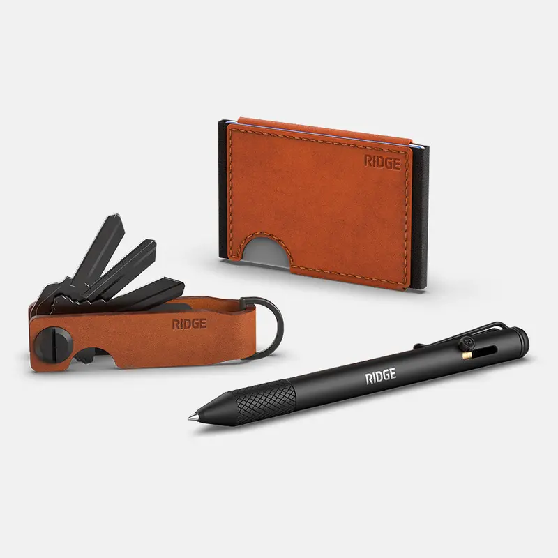Daily Writer Kit - Biflex - Tobacco Brown Leather 1