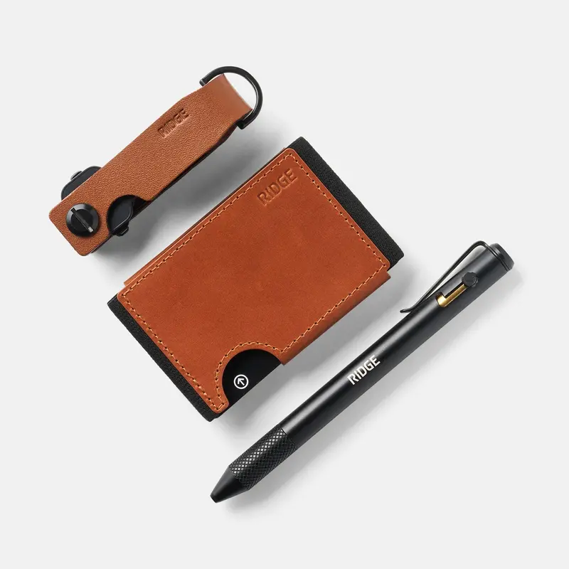 Daily Writer Kit - Biflex - Tobacco Brown Leather 2
