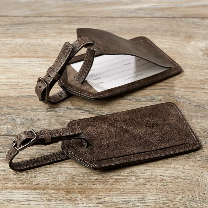Dakota Leather Luggage Tag - Final Clearance 1