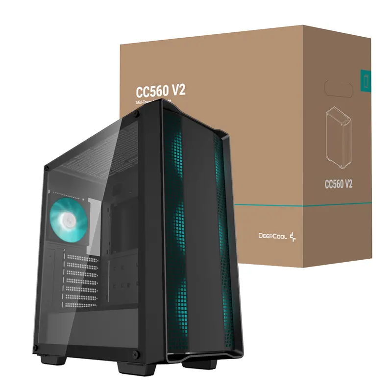 Deepcool Cg560 V2 Atx Gaming Chassis – Black 1
