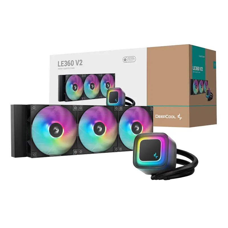 Deepcool Le360 V2 Argb 360Mm Aio Liquid Cooler - Black 1