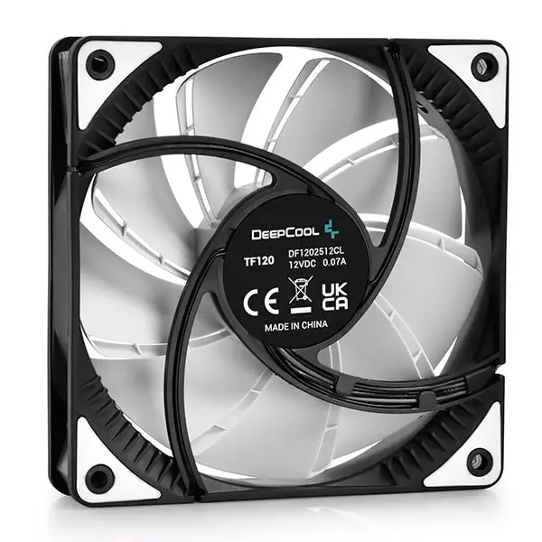 Deepcool | Tf120mm | Case Fan Features Unique Patented 2-Layer Blade Design With Built-In White Led 2