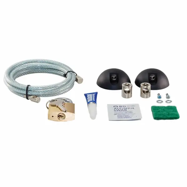 Delux Computer & Monitor Lock Kit With Padlock 1