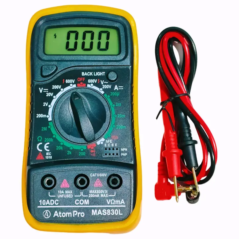 Digital Multimeter Mas830l Original – Ac/Dc Voltage, Current & Resistance Tester 1