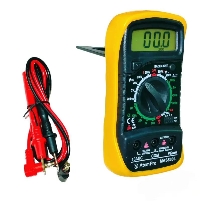 Digital Multimeter Mas830l Original – Ac/Dc Voltage, Current & Resistance Tester 2