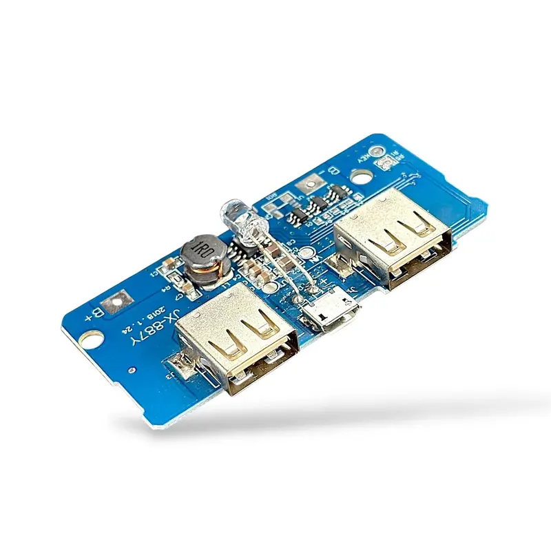 Dual Type-C Usb 3.7V To 5V 2A Power Bank Charger Module | Diy 18650 Li-Po Battery Boost Converter Board 1