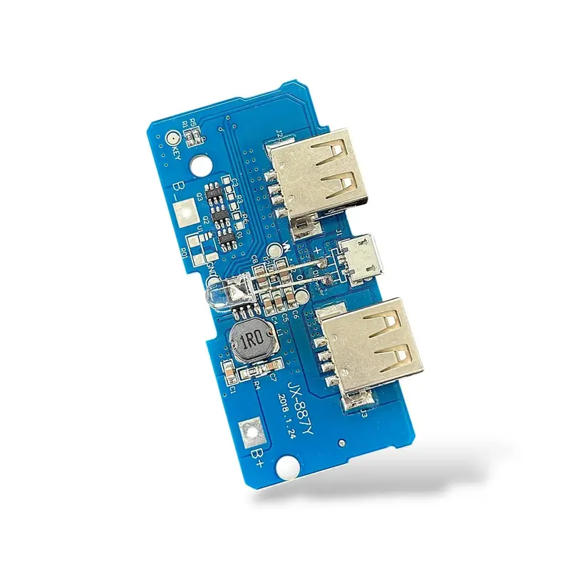 Dual Type-C Usb 3.7V To 5V 2A Power Bank Charger Module | Diy 18650 Li-Po Battery Boost Converter Board 2